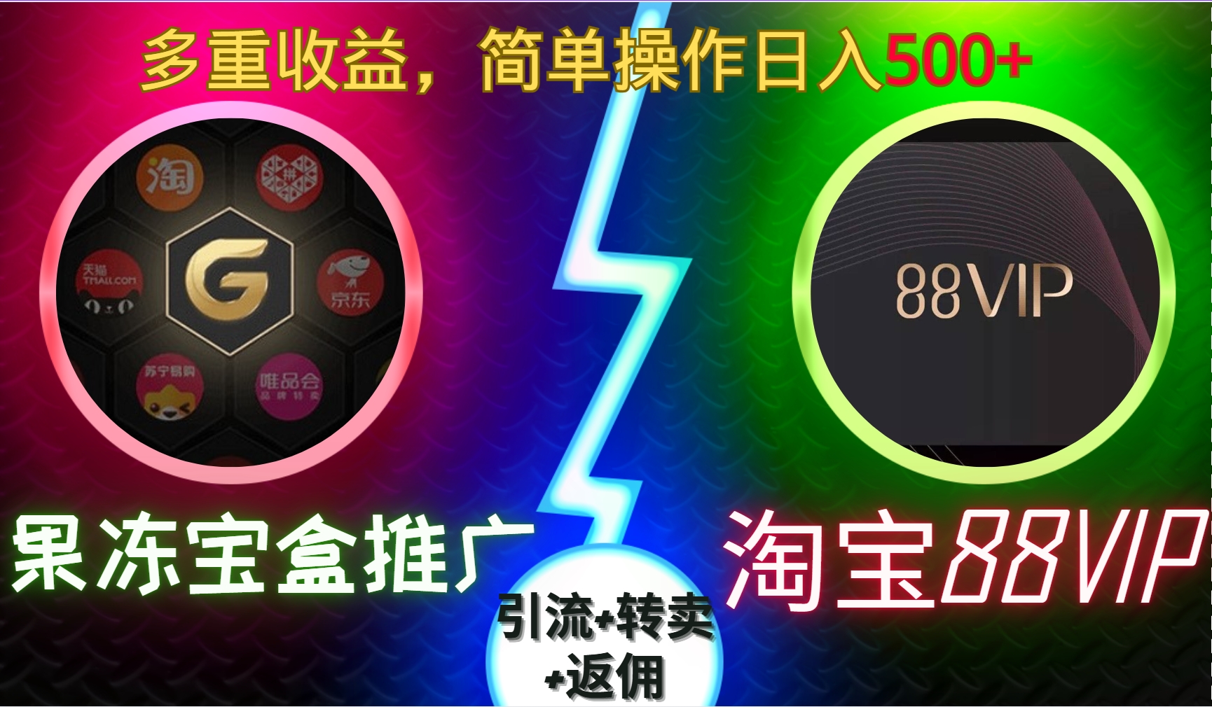 果冻宝盒推广88VIP，引流+转卖+返佣，多重收益，简单操作日入5张【揭秘】-易读网