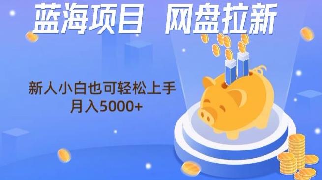 蓝海项目网盘拉新，新人小白也可操作，每月收入5000+-易读网