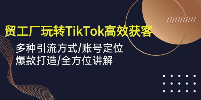 外贸工厂玩转TikTok高效获客，多种引流方式/账号定位/爆款打造/全方位讲解-易读网