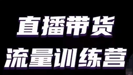 直播带货流量训练营，小白主播必学直播课-易读网
