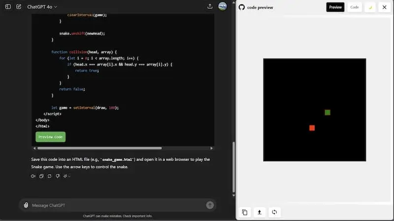 ChatGPT Code Preview｜AI编程预览工具-易读网