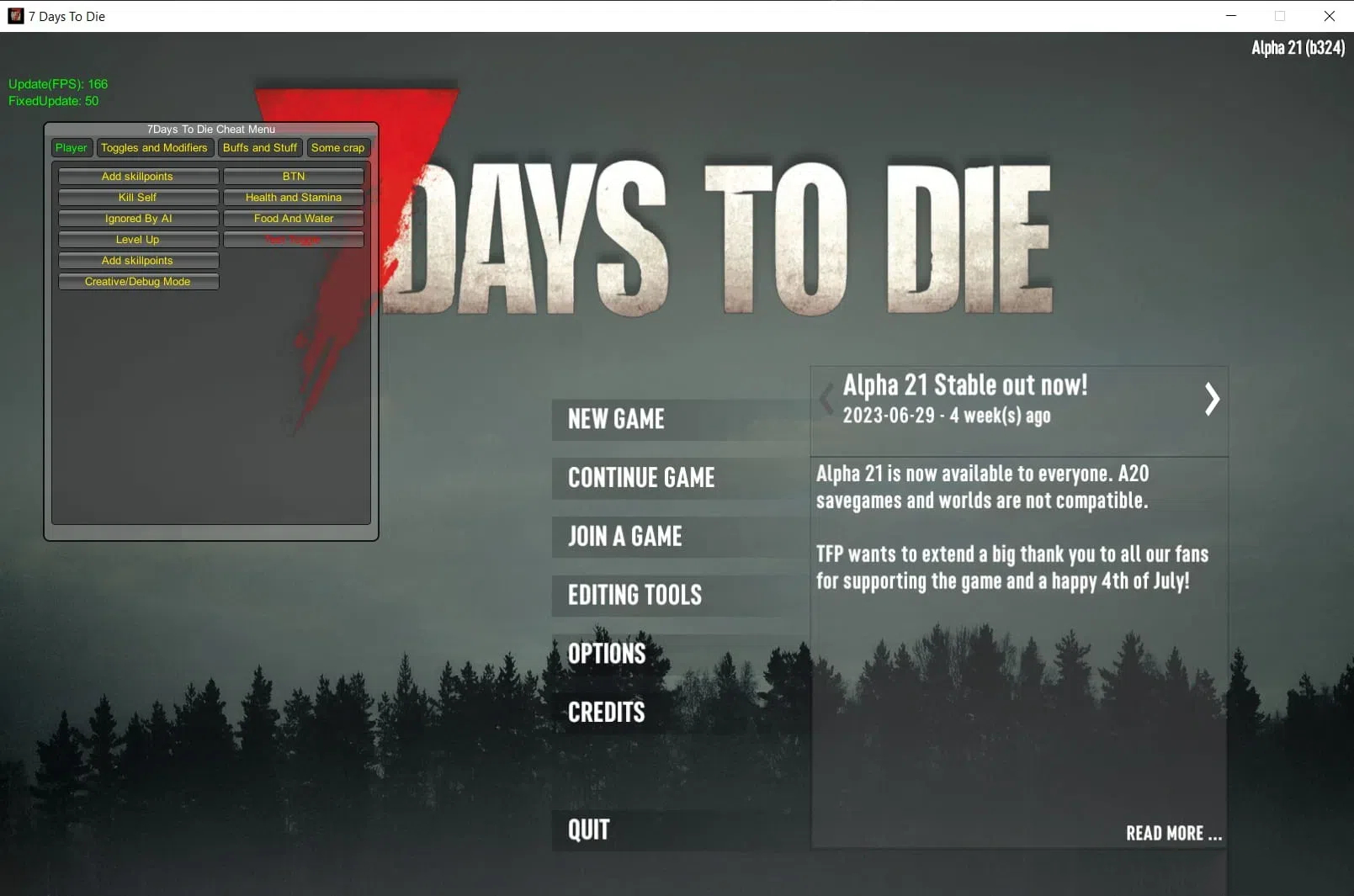7 Days to Die 七日杀多功能修改器 v1.1.3.105 免费版-易读网